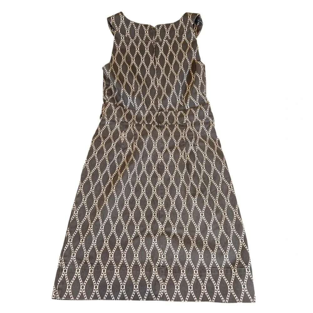 Robbie Bee Sleeveless Gray Dress - Women's Size 6 - Geometric Print‎ - Picture 3 of 7